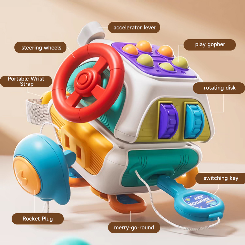 Travel Accessories Baby - ベビー、感覚玩具、旅行活動、ビジーボール、学習用のモンテッソーリのビジーキューブ細かいモーターのスキル、新生児ギフト