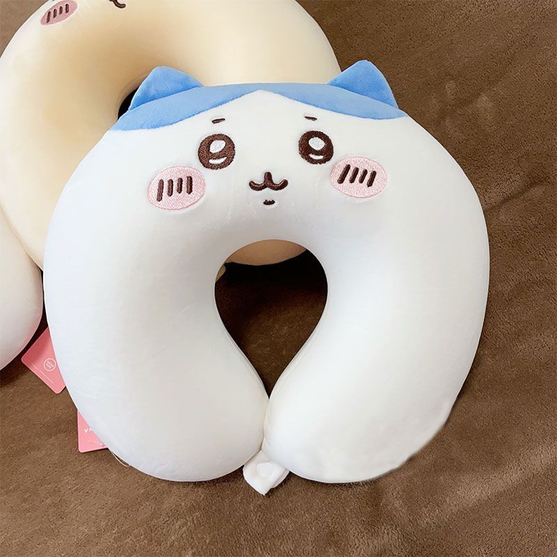 Travel Accessories Ideas - 旅行用ネックピロー チイカワ ウサギ ハチワレ ぬいぐるみ ソフトパールコットン