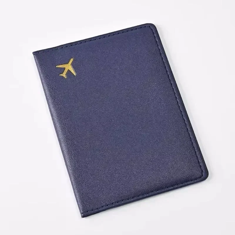 Travel Accessories India - 女性男性カードパスポートカバーケース飛行機チケットクリップパスポートトラベルウォレットPUレザーIDホルダーパスポートホルダー財布カバー