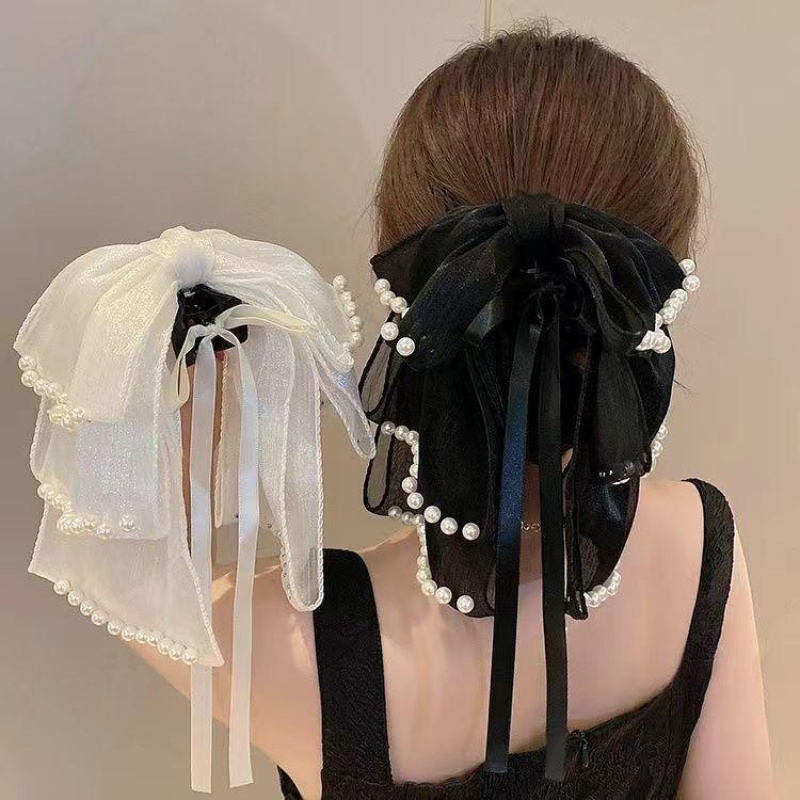 Travel Accessories Aesthetic - レディース ヘアアクセサリー ビーズ リボン ボウ サメ