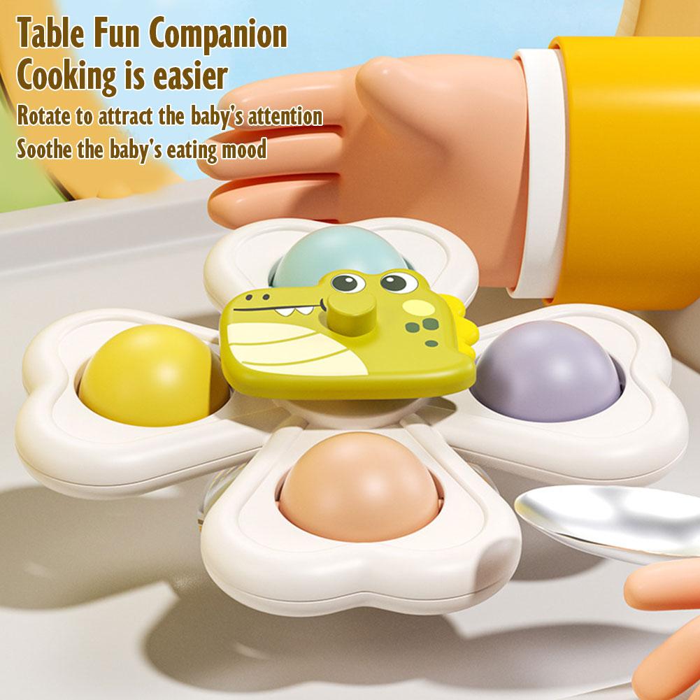 3 個の吸盤回転おもちゃ 赤ちゃんの手と目の協調教育トレーニ - Travel Accessories Baby のレビューと価格