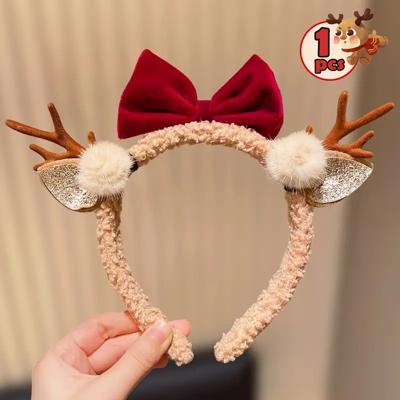 1. クリスマスモチーフの角飾り、リボン、ヘアアクセサリー、 - Travel Accessories As Gifts のレビューと価格
