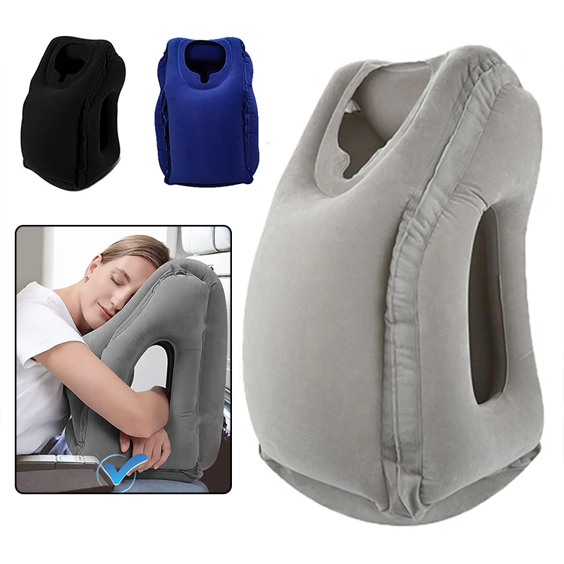 ネックと頭を支える折りたたみ式インフレータブルトラベルピロー - Travel Accessories Long Flight のレビューと価格