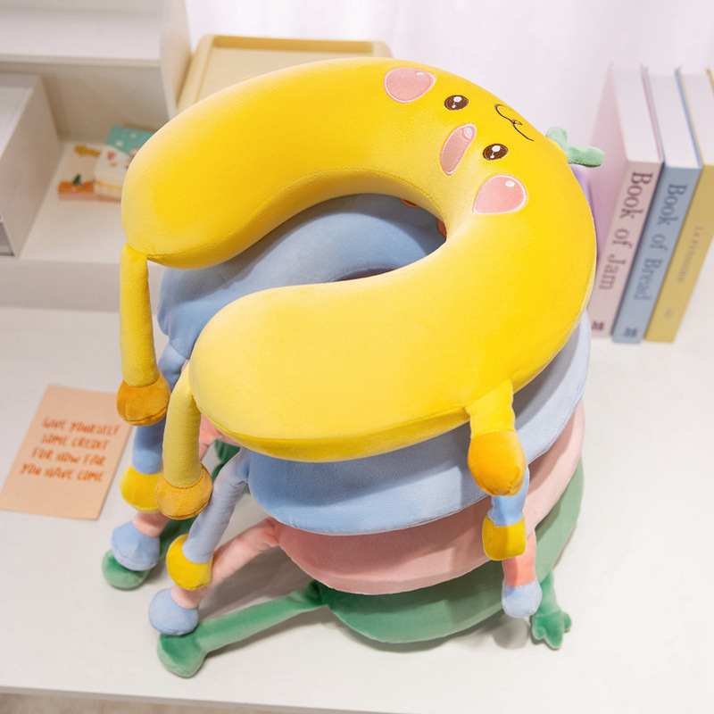 かわいい旅行用枕 子供と大人用 U字型 首枕 ポータブル 飛 - Travel Accessories Long Flight のレビューと価格