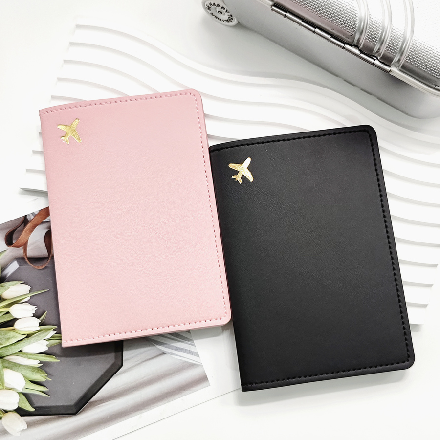 2 個セット恋人や姉妹 PU レザー飛行機パスポートカバーケ - Travel Accessories India のレビューと価格