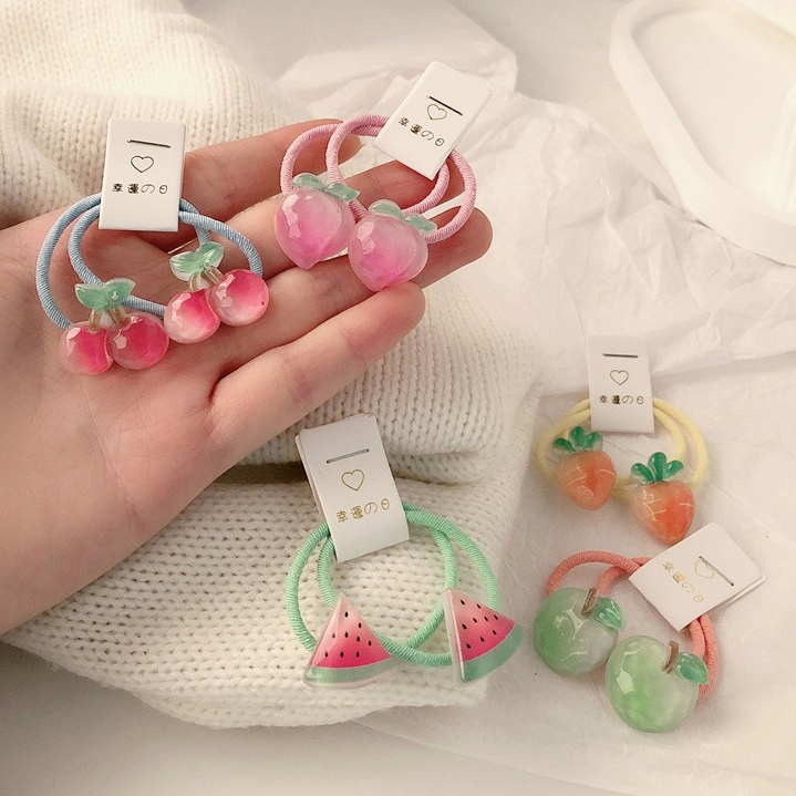 キッズキャロットヘアタイ 5ペア 滑り止め弾性ヘアバンド 女 - Travel Accessories Aesthetic のレビューと価格