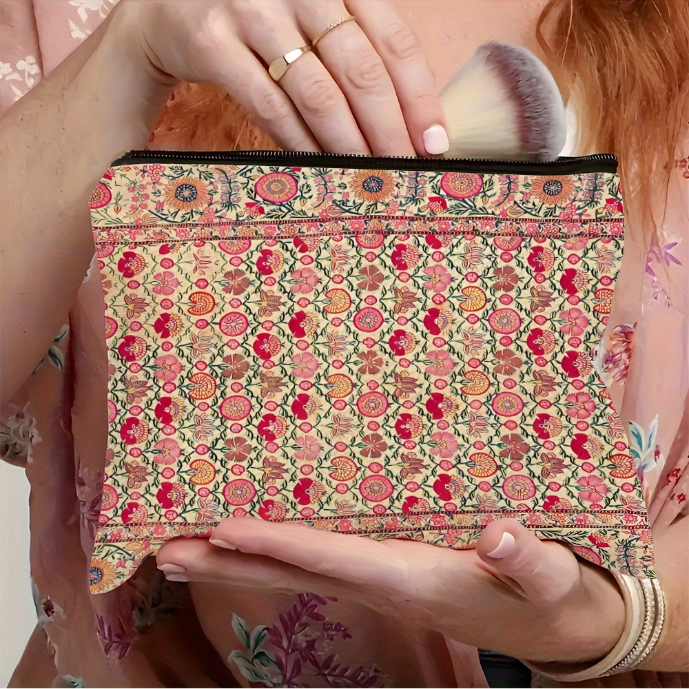ヴィンテージボヘミアンメイクアップバッグ インド刺繍コスメテ - Travel Accessories India のレビューと価格