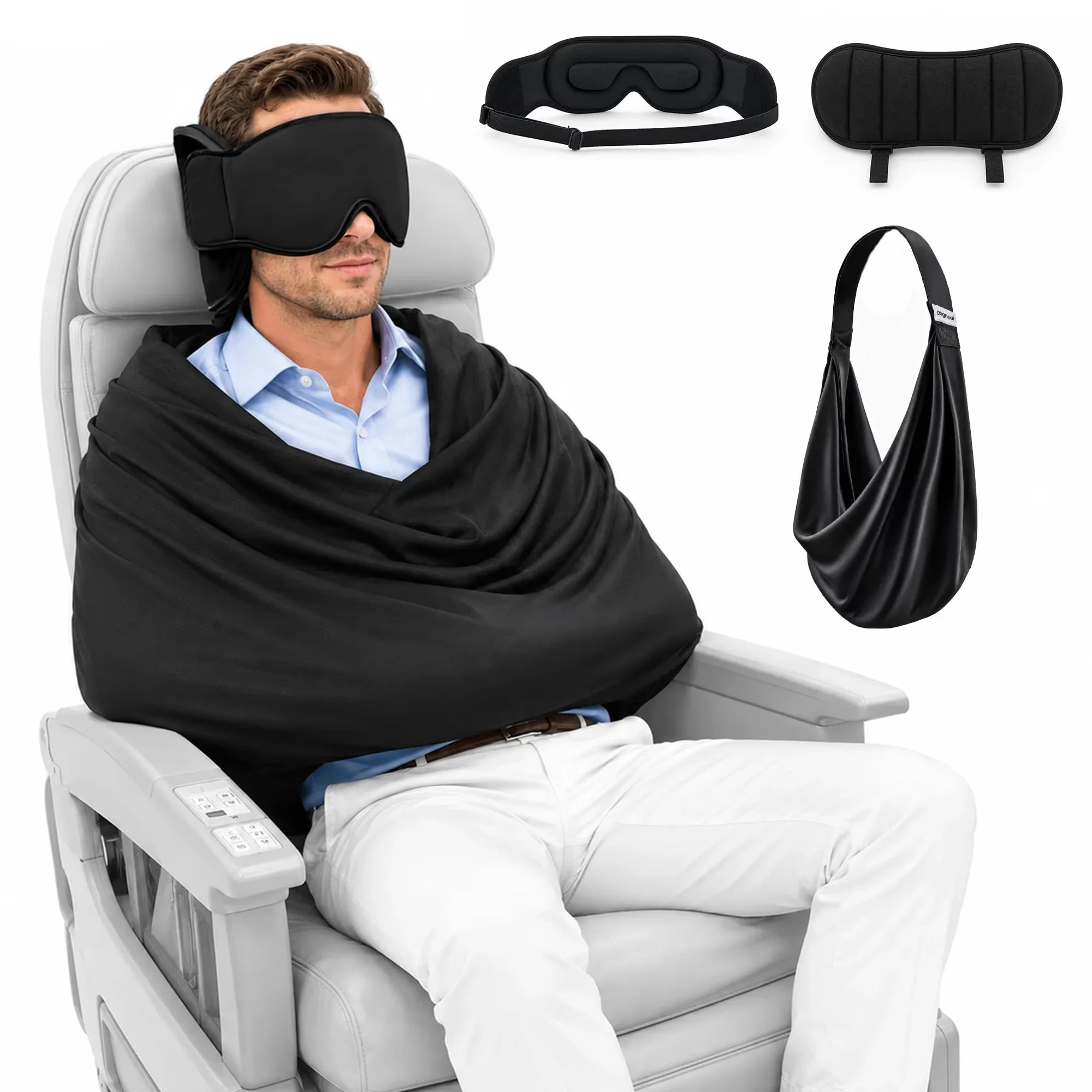 3-in-1 飛行機用睡眠サポートシステム。メモリーフォーム - Travel Accessories Long Flight のレビューと価格