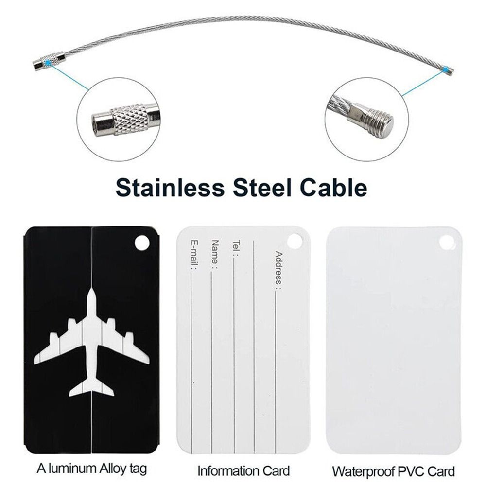 トラベルバッグ用の再利用可能なアルミニウム製ラゲッジタグ,収 - Travel Accessories India のレビューと価格