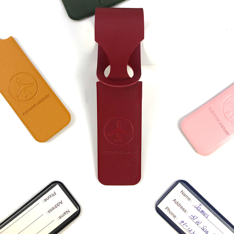 合成皮革の荷物タグ,バッグ,ペンダント,名前,住所,フライト - Travel Accessories Long Flight のレビューと価格